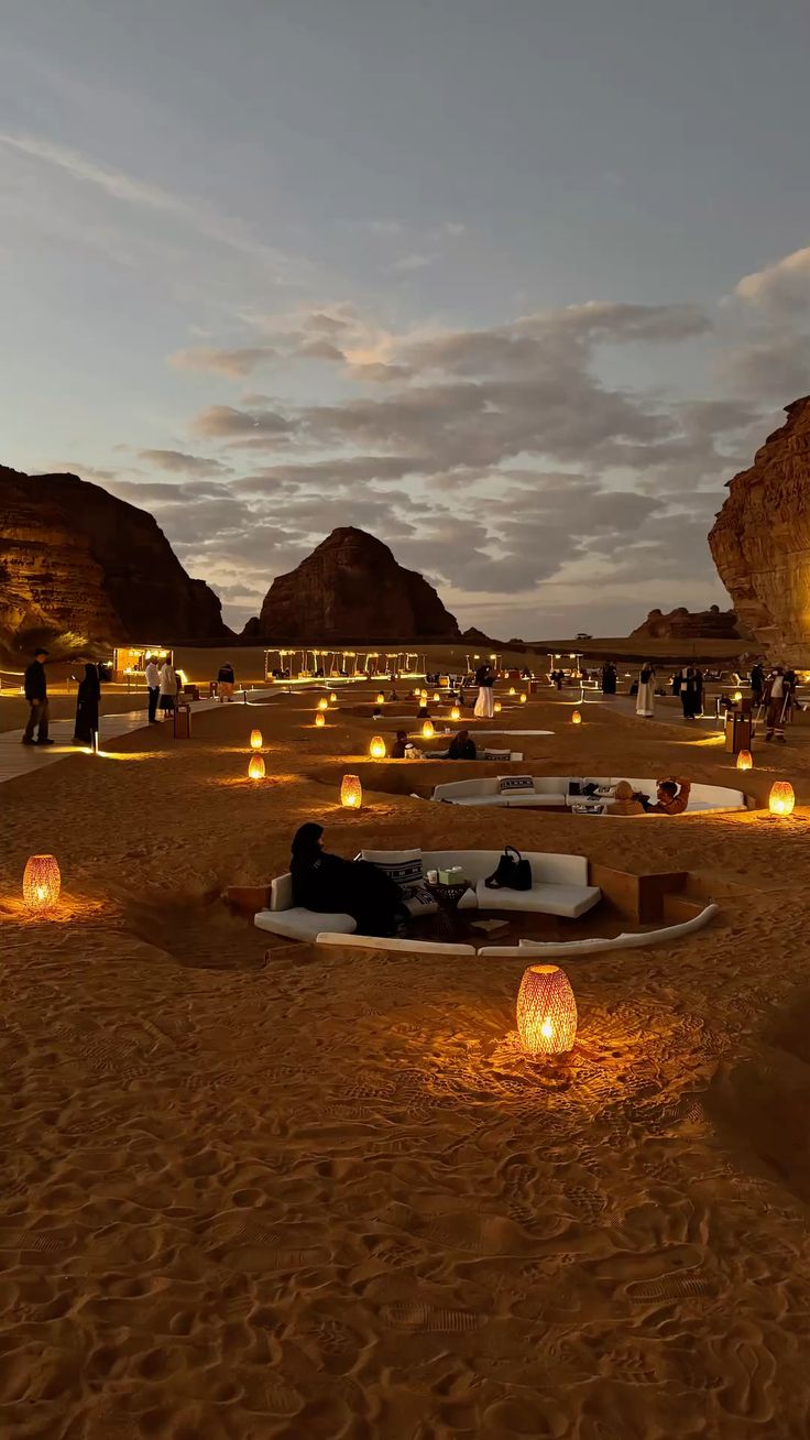 Golden sand dunes of the Sahara Desert in Morocco at sunset